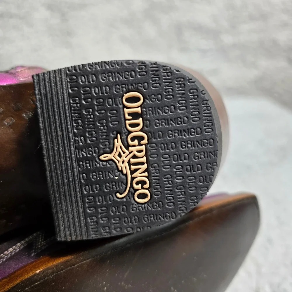 Old Gringo Mayra Bis Prisma Iridescent Cowboy Boots Snip Toe 7B NEW - Picture 10 of 13